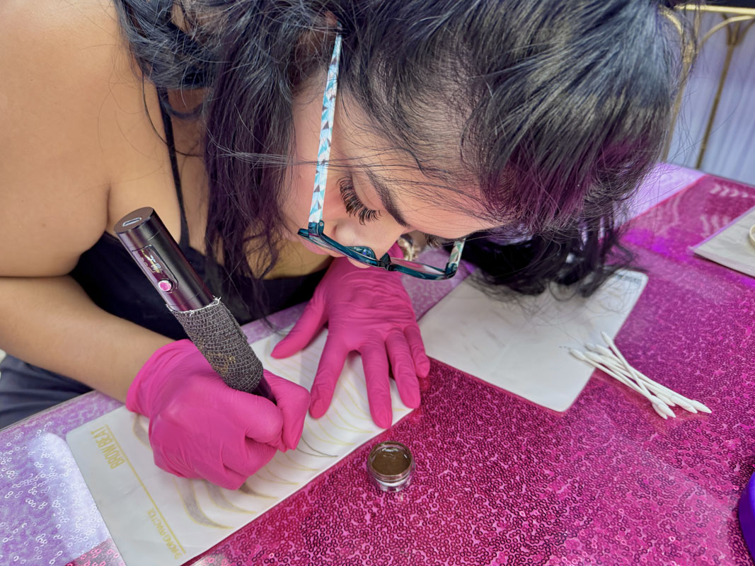 PMU training Dallas microblading academy Texas, ombre brow certification USA