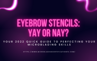 Eyebrow stencils