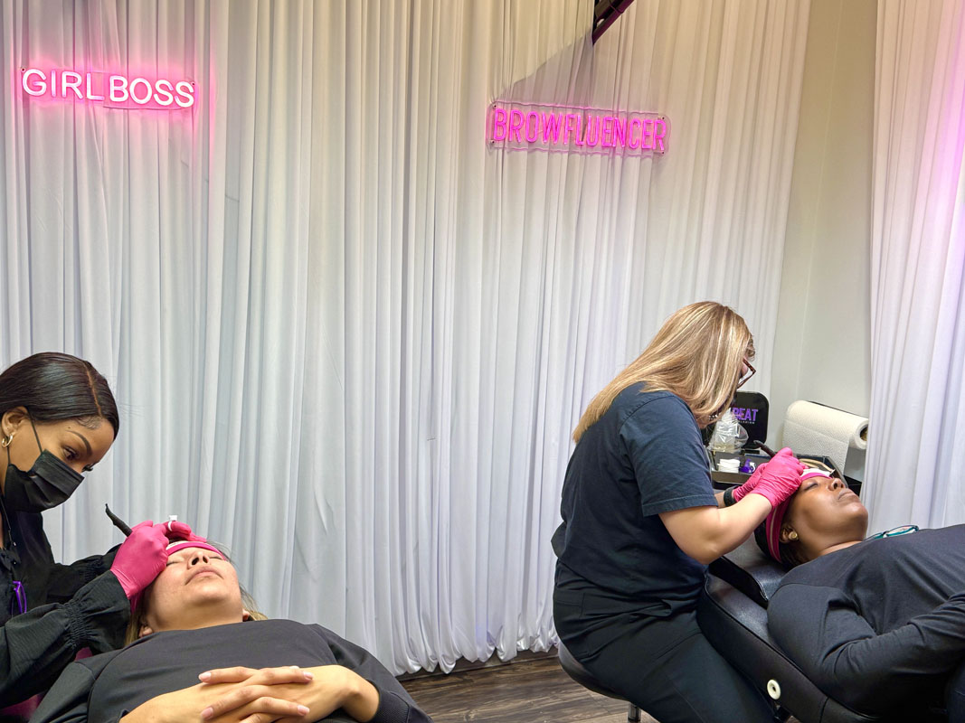 Headband practice microblading Dallas class