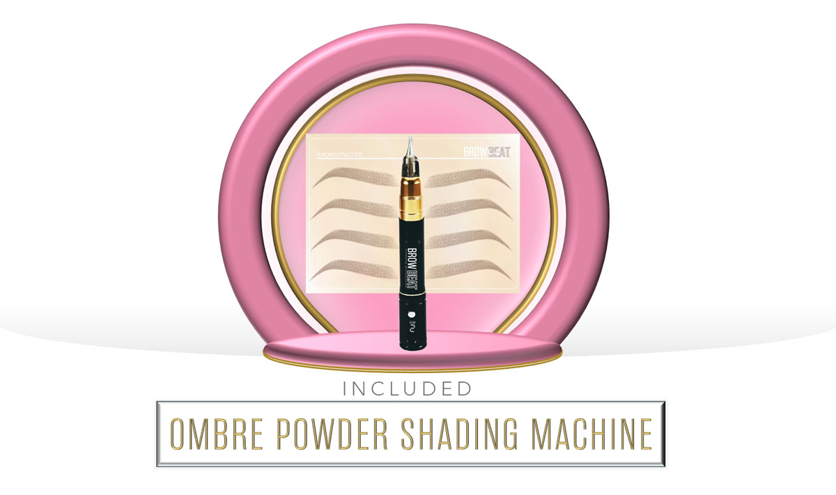 Professional PMU machine for powder brow certification kit PMU machine included in microblading and powder brow kit