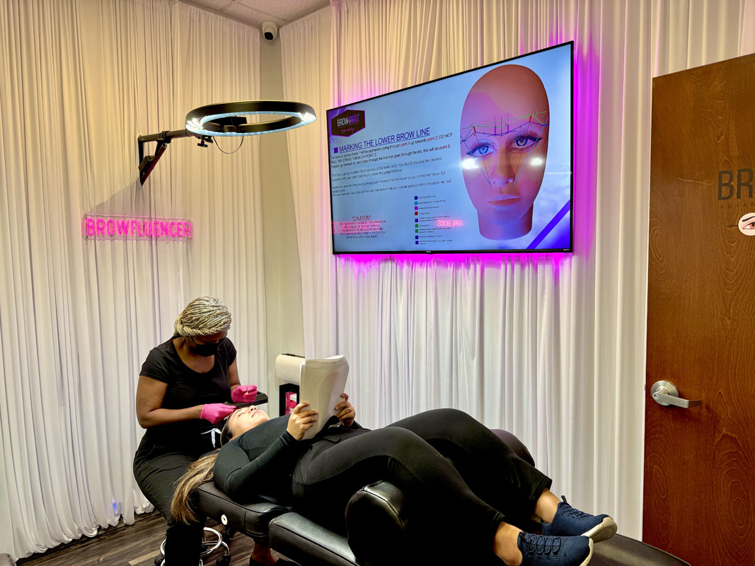 Mapping Training for PMU Students students learn mapping by working with pigmented string BrowBeat Studio